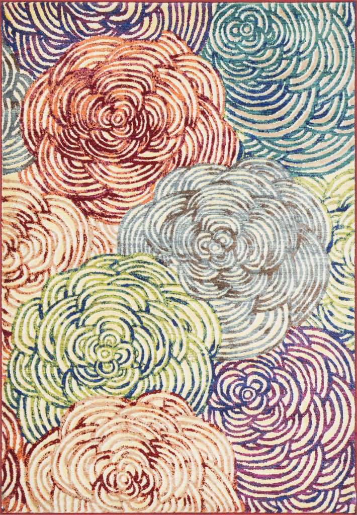 Loloi Lyon HLZ13 Red / Multi Area Rug main image