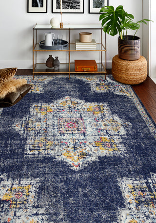 Bashian Mayfair M147-MR609 Dark Blue Area Rug