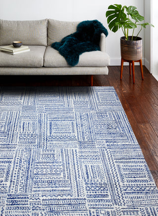 Bashian Mayfair M147-MR603 Ivory/Blue Area Rug