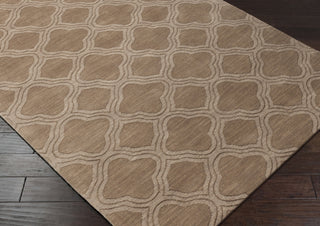 Surya Mystique M-421 Mocha Hand Loomed Area Rug 5x8 Corner
