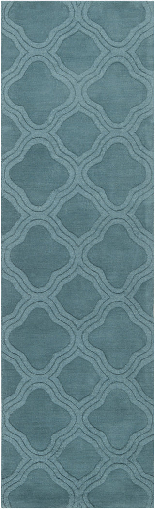 Surya Mystique M-422 Teal Area Rug 2'6'' x 8' Runner