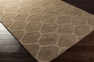 Surya Mystique M-5123 Olive Hand Loomed Area Rug 5x8 Corner