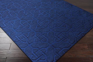 Surya Mystique M-5204 Navy Hand Loomed Area Rug 5x8 Corner
