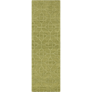 Surya Mystique M-5216 Olive Area Rug 2'6'' x 8' Runner