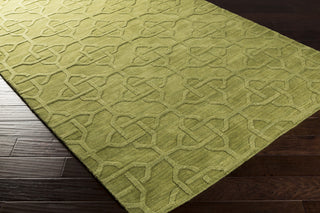 Surya Mystique M-5216 Olive Hand Loomed Area Rug 5x8 Corner