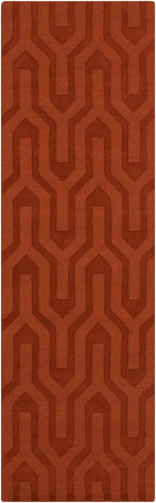 Surya Mystique M-5303 Rust Area Rug 2'6'' x 8' Runner