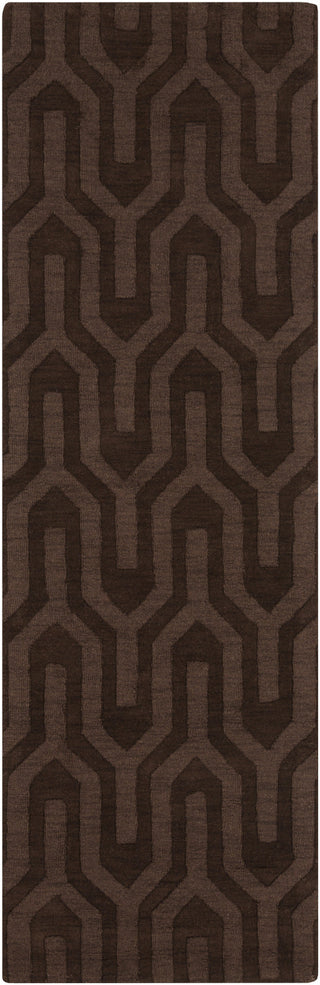 Surya Mystique M-5308 Chocolate Area Rug 2'6'' x 8' Runner