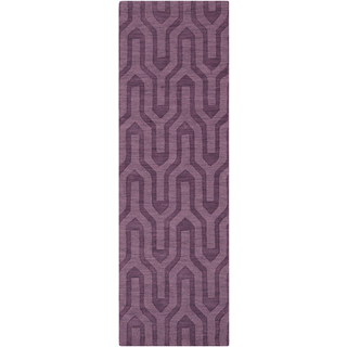 Surya Mystique M-5309 Eggplant Area Rug 2'6'' x 8' Runner