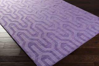 Surya Mystique M-5309 Eggplant Hand Loomed Area Rug 5x8 Corner