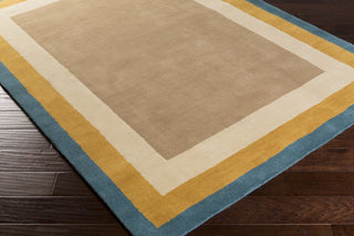 Surya Mystique M-5340 Rust Hand Loomed Area Rug 5x8 Corner