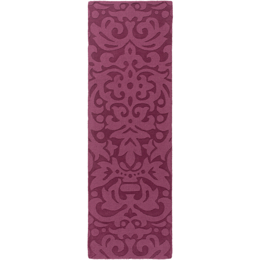 Surya Mystique M-5342 Eggplant Area Rug 2'6'' x 8' Runner