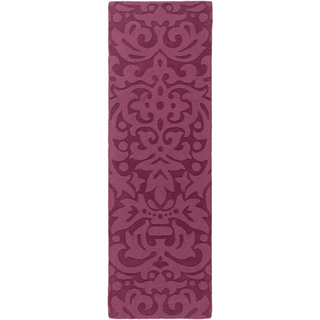 Surya Mystique M-5342 Eggplant Area Rug 2'6'' x 8' Runner