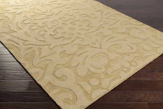 Surya Mystique M-5344 Gold Hand Loomed Area Rug 5x8 Corner