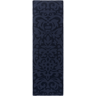 Surya Mystique M-5347 Navy Area Rug 2'6'' x 8' Runner