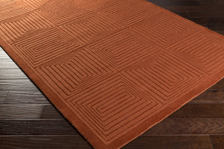 Surya Mystique M-5354 Rust Hand Loomed Area Rug 5x8 Corner
