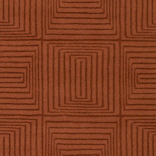 Surya Mystique M-5354 Rust Hand Loomed Area Rug Sample Swatch