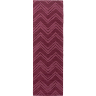 Surya Mystique M-5363 Burgundy Area Rug 2'6'' x 8' Runner