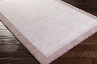 Surya Mystique M-5372 Mauve Hand Loomed Area Rug 5x8 Corner