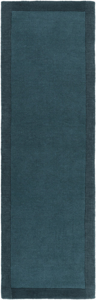 Surya Mystique M-5376 Teal Area Rug 2'6'' x 8' Runner