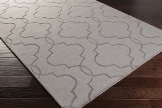 Surya Mystique M-5381 Charcoal Hand Loomed Area Rug 5x8 Corner