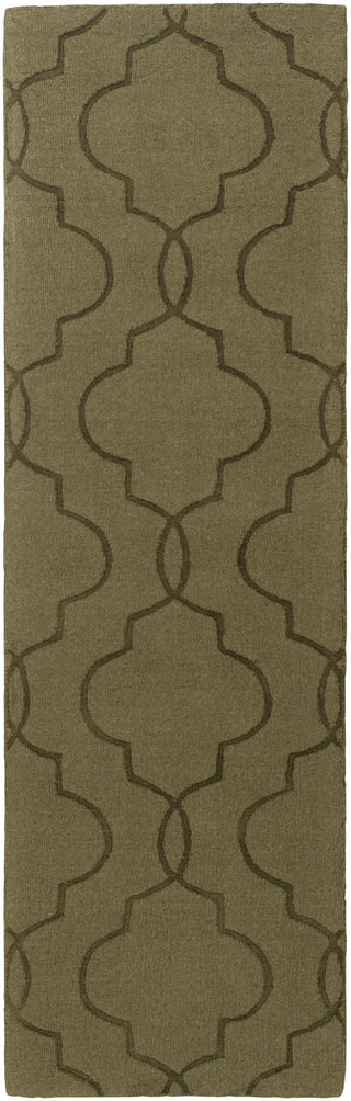 Surya Mystique M-5383 Olive Area Rug 2'6'' x 8' Runner