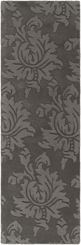 Surya Mystique M-5400 Charcoal Area Rug 2'6'' x 8' Runner