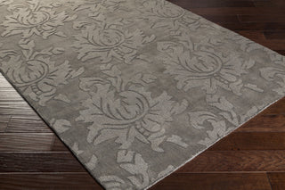 Surya Mystique M-5400 Charcoal Hand Loomed Area Rug 5x8 Corner