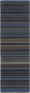 Surya Mystique M-5417 Charcoal Hand Loomed Area Rug 2'6'' X 8' Runner