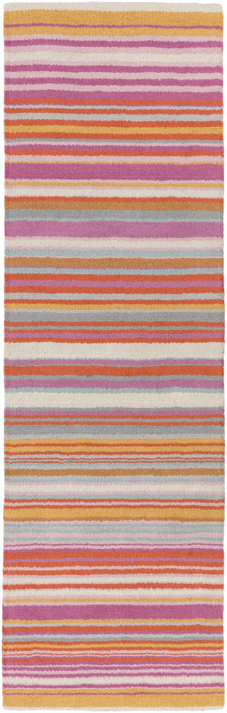 Surya Mystique M-5418 Hot Pink Hand Loomed Area Rug 2'6'' X 8' Runner