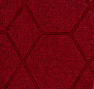 Surya Mystique M-5433 Bright Red Area Rug Sample Swatch