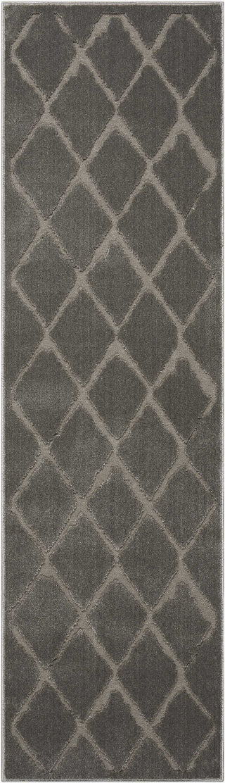 Nourison Gleam MA601 Grey Area Rug by Michael Amini