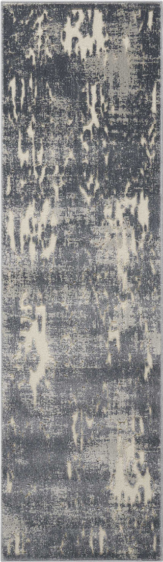 Nourison Gleam MA602 Slate Area Rug by Michael Amini