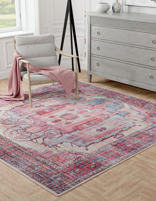 Unique Loom Maahru T-MAHR1 Beige Area Rug Square Lifestyle Image