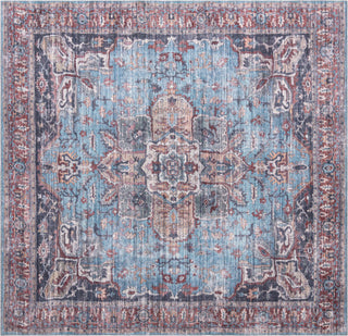 Unique Loom Maahru T-MAHR11 Blue Area Rug Square Top-down Image