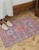 Unique Loom Maahru T-MAHR3 Blue Area Rug Rectangle Lifestyle Image