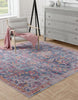 Unique Loom Maahru T-MAHR5 Navy Blue Area Rug Square Lifestyle Image