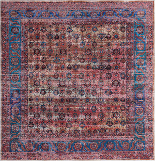 Unique Loom Maahru T-MAHR6 Antique Pink Area Rug Square Top-down Image