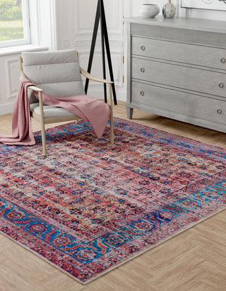 Unique Loom Maahru T-MAHR6 Antique Pink Area Rug Square Lifestyle Image