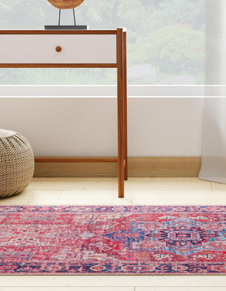 Unique Loom Maahru T-MAHR7 Rust Red Area Rug Runner Lifestyle Image