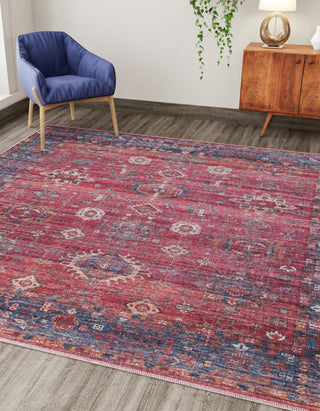 Unique Loom Maahru T-MAHR9 Antique Red Area Rug Square Lifestyle Image