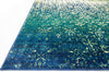 Loloi Madeline MZ-07 Blue Cascade Area Rug Corner Shot