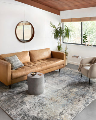 Loloi II Maeve MAE-01 Silver/Slate Area Rug Lifestyle Image Feature