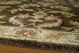 Momeni Mahal MC-39 Brown Area Rug Corner Shot