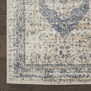 Nourison KI25 Malta MAI11 Ivory/Blue Area Rug