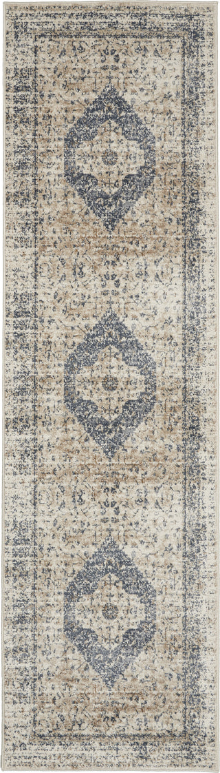 Nourison KI25 Malta MAI11 Ivory/Blue Area Rug