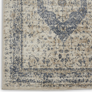 Nourison KI25 Malta MAI11 Ivory/Blue Area Rug