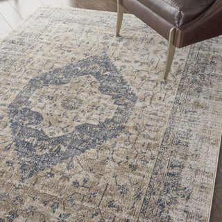 Nourison KI25 Malta MAI11 Ivory/Blue Area Rug