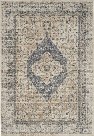 Nourison KI25 Malta MAI11 Ivory/Blue Area Rug