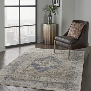 Nourison KI25 Malta MAI11 Ivory/Blue Area Rug