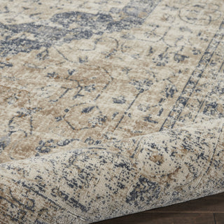 Nourison KI25 Malta MAI11 Ivory/Blue Area Rug